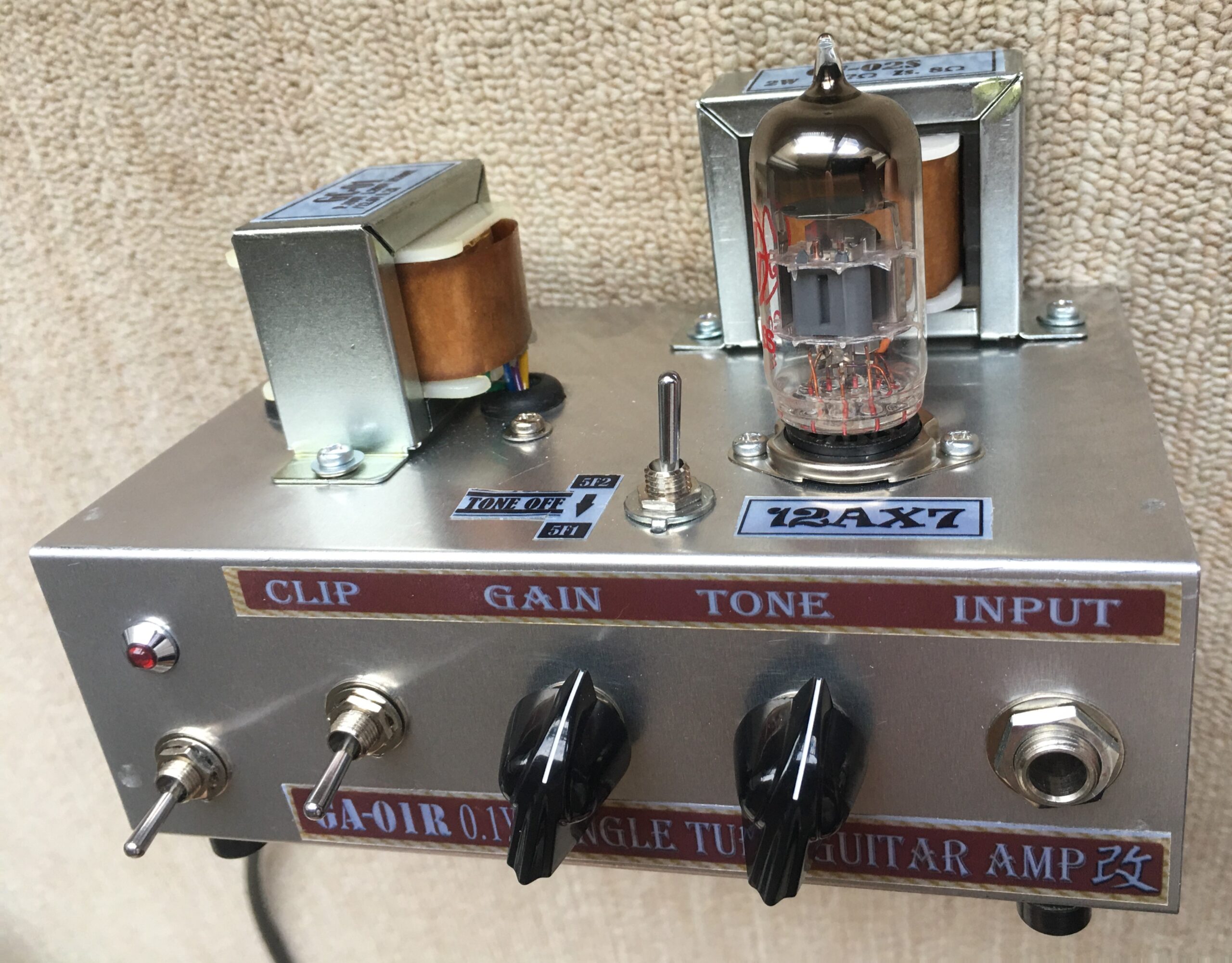 真空管１本だけで音が出るギターアンプ【ゼネラルトランス GA-01R ...